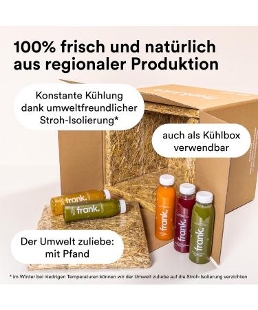 FRANK 7-Day Juice Cure | 42 Cold-Pressed Vegan Juices + Gingershots Tea & Broth | Premium Organic Fasting Solution - Buy Online on GoSupps.com