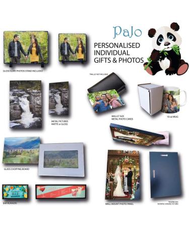 Pajo Personalised Gloss Photo Slate - Premium Quality with Stand | Customised with Your Photo | Multiple Sizes and Finishes Available (150x150mm) - Buy Online on GoSupps.com