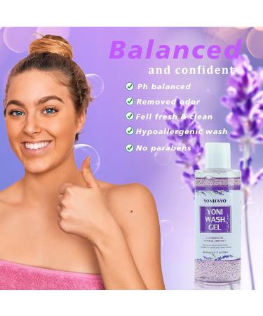 Yoni Wash & Soap Set with Essential Oil - pH Balanced Feminine Care Kit with Lavender Scent - 5.29oz Soap Bar, 2 x 30ml Oil, 6.7 fl.oz Wash - Moisturizing & Odor-Removing Formula - Buy Online on GoSupps.com
