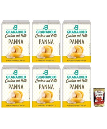 Italian Gourmet E.R. Granarolo Panna da Cucina UHT Long Lasting Cooking Cream 200 ml + 400 g Box of 6