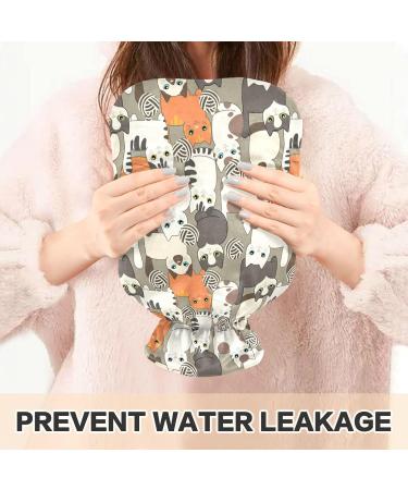 Funny Cartoon Cat Hot Water Bottle - 2L | Pain Relief & Heat Therapy | International Shipping - Buy Online on GoSupps.com
