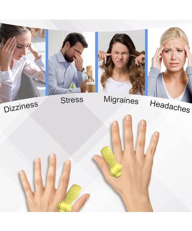 Biudui Acupressure Clip for Migraine Relief | Portable Acupresser for Blood Sugar Control | 5.5x0.5 cm - Buy Online on GoSupps.com