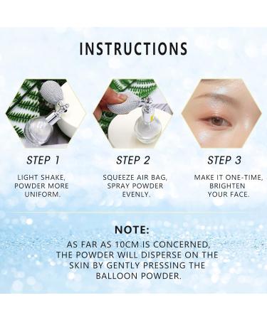 Ganbaro Glitter Powder Spray Highlighter | Loose Body Glitter & Sparkle Makeup for Hair, Face & Body - Buy Online on GoSupps.com