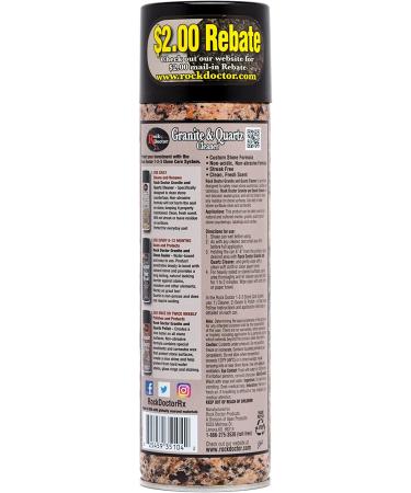 Rock Doctor Granite Cleaner - 18 oz Spray for Granite & Marble Countertops - 2 Pack Surface Cleaner for Kitchen Counters & Stone Surfaces - Buy Online on GoSupps.com