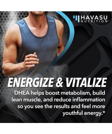 Havasu Nutrition DHEA 50mg - Extra Strength Capsules for Youthful Energy - 60 Count - Buy Online on GoSupps.com
