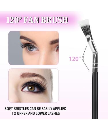 Folding Angle Lash Brush - Scalloped Mascara Applicator | Eyelash & Eyebrow Tool for Natural Lifted Look - Buy Online on GoSupps.com