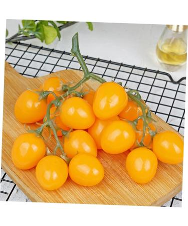 OUNONA Simulated Small Tomatoes Models Cherry Tomatoes Decor Photography Props Artificial Cherry Tomatoes Model Faux Fruit Decor Realistic Party Decor Foam Fake Fruit Window Yellow 4.00X2.00X2.00CM - Buy Online on GoSupps.com