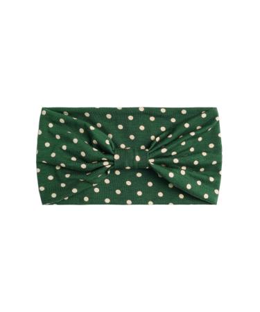 Eyanse Wide Boho Headbands for Women - Vintage Retro Polka Dots - Pack of 3 Head Wraps in Black, Green, Yellow - Buy Online on GoSupps.com