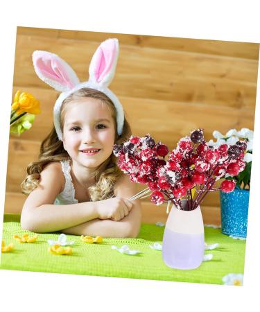 HOMSFOU 10pcs Simulation Snow Pink Fruit Xmas Photo Prop Household Decor Crafting Supplies Christmas Berry Picks Home D cor Home Decor Simulation Red Berry Foam Banquet Wreath Holly - Buy Online on GoSupps.com