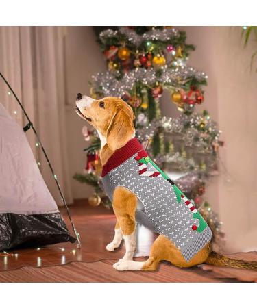 Christmas Dog Sweater | Warm Turtleneck Knitwear | Winter Pet Costume for Puppies & Dogs - Buy Online on GoSupps.com