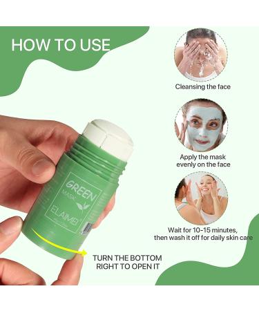 Poreless Green Tea Mask Stick - 2 Pack for Deep Cleansing, Blackhead Removal, and Oil Control | Face Moisturizer for All Skin Types - 1.35 Ounce - Buy Online on GoSupps.com