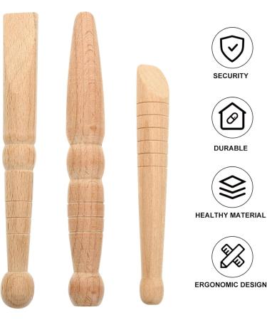 Healvian 6 STK Wooden Acupuncture Rods | Deep Foot Massage & Acupressure Pen | Natural Muscle Relief Gift - Buy Online on GoSupps.com