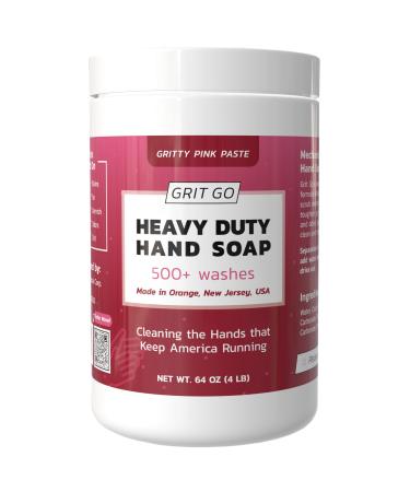Industrial Hand Soap Heavy-Duty Gritty Hand Cleaner for Mechanics Construction Workers & More Removes Grease Oil Rust & Paint Moisturizing & Exfoliating Hand Paste (4 lb) 64 Ounce (Pack of 1)