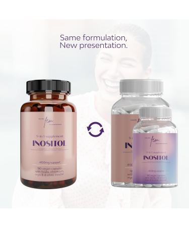 Inositol Myo & D-Chiro PCOS 4100MG Vegan Capsules - Hormonal Balance & Fertility Support - Preconception, Pregnancy & Ovarian Health - 9-in-1 Formula with Inositol, Folate, Chromium, Zinc, VIT B6, B12 & D3 - No Flavor (Vegan Capsules) - Buy Online on GoSupps.com