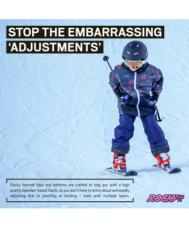 Rocky Boys Thermal Underwear Set - Black Small | Long Johns Base Layer for Ski & Extreme Cold - Buy Online on GoSupps.com