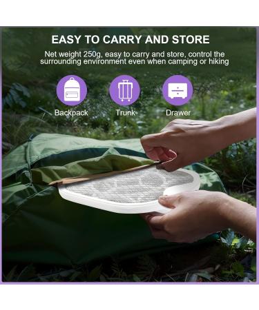 Shop Oziral 2 in 1 Electric Fly Catcher | 3000V USB Rechargeable Insect Trap for Home & Garden - Best Mosquito & Fly Destroyer - Buy Online on GoSupps.com