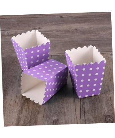 Zerodeko 24pcs Boxes Paper Snack Boxes Popcorn Holder Foldable Snack Boxes Popcorn Bags for Party Square Popcorn Boxes Party Popcorn Cups Purple Disposable Chicken Popcorn Box medium Purple - Buy Online on GoSupps.com