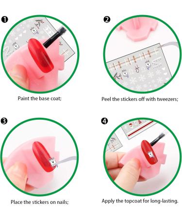 Christmas Nail Stickers Nail Decals 9 Sheet Nails Art Stickers Self Adhesive 3D Snowflake Nail Stickers for Women Merry Christmas Nail Art Supplies - Buy Online on GoSupps.com