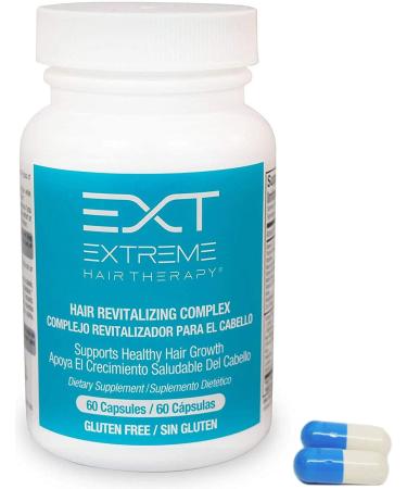 EXT Hair Loss Supplements with Biotin  Revitalizing Complex with Hair Skin and Nail Vitamins  Hair Growth Vitamins  60 Capsules