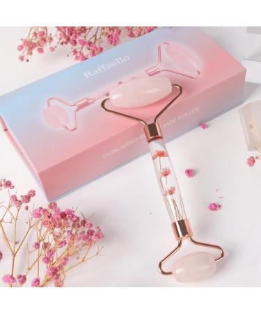Raffaello Jade Roller - Redness Reducing Face Massager for Men & Women | Rose Quartz Skin Care Tool for Fine Lines & Wrinkles Relief - Buy Online on GoSupps.com
