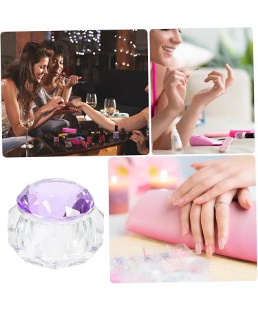 FRCOLOR Glitter Containers Nail Glass Cup 6x6cm Purple - Buy Online on GoSupps.com