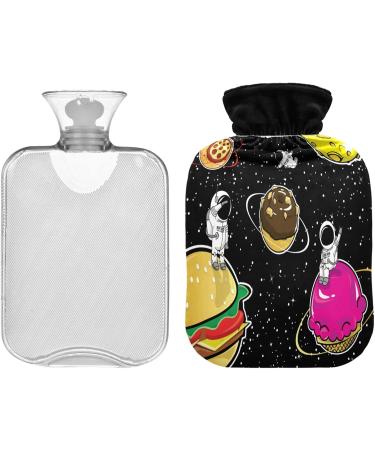 NAANLE Space Food Hot Water Bottle - 1L Transparent Cover for Bed Hand Warmers & Pain Relief - Heat & Cold Therapy - Buy Online on GoSupps.com