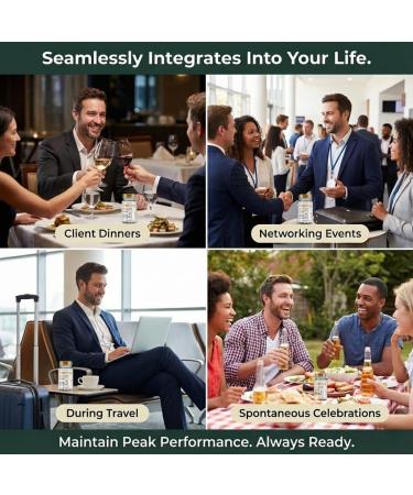 ByeHang After Alcohol Vitamin with DHM, Cysteine, Milk Thistle, B Vitamins, Prickly Pear and Ginger - Pharmacist Formulated (13 Doses) - Buy Online on GoSupps.com