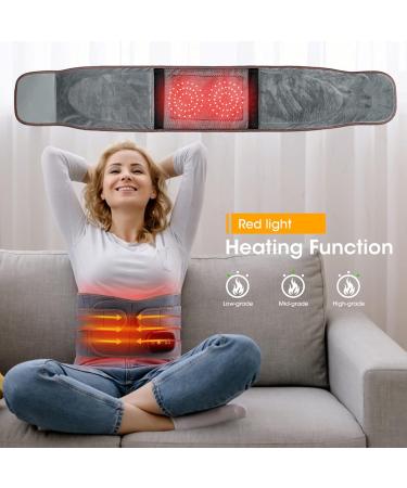 Tebi USB Heated Hip Belt - Infrared Heat Waist Massage Device for Back & Abdominal Pain Relief - Hot Compress & Lumbar Support - Buy Online on GoSupps.com