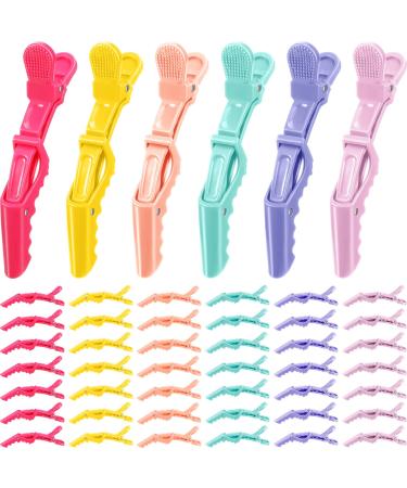 50 Pcs Alligator Hair Clips Hair Sectioning Clips Professional Alligator Clips Bulk for Hair Salon Hair Styling Clips Non Slip Crocodile Clip for Women Girls Hair Accessories()