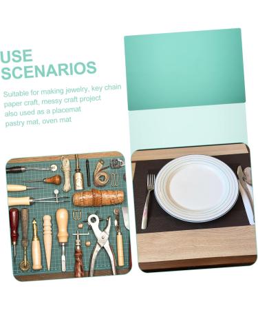 TEHAUX DIY Silicone Mat Resin Molds Jewelry Nail Tools Baby Plates Craft Desk Saver Pad - Green 60x40cm - Buy Online on GoSupps.com