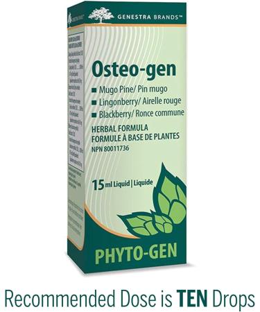 Genestra Brands - Osteo-gen - Mugo Pine Lingonberry and Blackberry Herbal Supplement - 15 ml Liquid - Buy Online on GoSupps.com