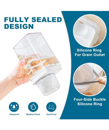 1100 ml Airtight Detergent Dispenser with Measuring Cup Multi-Purpose Washing Powder Dispenser Washing Powder Container Storage Bucket Laundry Detergent Box for Soft Washer (1100 ml) - Buy Online on GoSupps.com