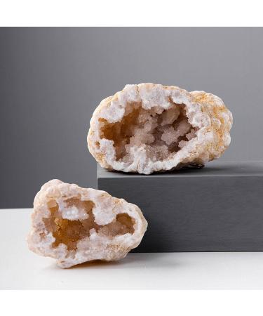 Room Decoration Natural Agate Geode Slice Quartz Cluster Crystal Points Minerals Specimen High Crystal Cuarzo Cluster/Druzy Natural Reiki Rock Used for Clarity and Purpose 400-500g (Size : 150-200g) - Buy Online on GoSupps.com