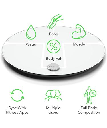 QardioBase2 Smart Scale & Body Analyzer - Monitor Weight, BMI & Body Composition - Free App for iOS & Android - Works with Apple Health - Buy Online on GoSupps.com