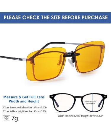 Xfeel Clip On Blue Light Blocking Glasses | Fit Over Prescription Glasses for Men & Women | Ideal for Computer TV and Gaming - Buy Online on GoSupps.com