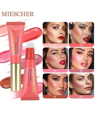 MIESCHER Liquid Blush Beauty Wand - Creamy Cheek & Lip Stain Stick for Dewy & Natural Glow - Buy Online on GoSupps.com