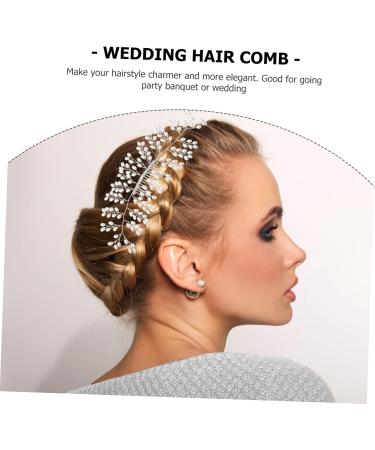 FRCOLOR Wedding Hair Comb bridal headpiece bridal hair comb women hair comb wedding accessories bride white Bridal Hair Accessories - Buy Online on GoSupps.com