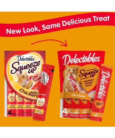 Hartz Delectables Squeeze Up - Lickable Wet Cat Treats for Adult & Senior Cats | Multiple Flavors - Buy Online on GoSupps.com