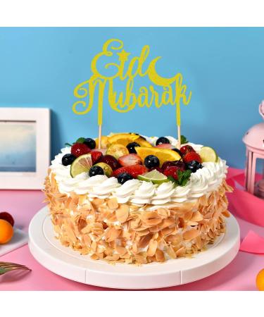 ALLY-MAGIC Eid Mubarak Cake Topper Mubarak Eid Cake Topper Eid Cake Decorations Crescent Moon Star Eid Baking Decorations for Eid Party Islam Cake Decorations Y4-KZJDGZS - Buy Online on GoSupps.com
