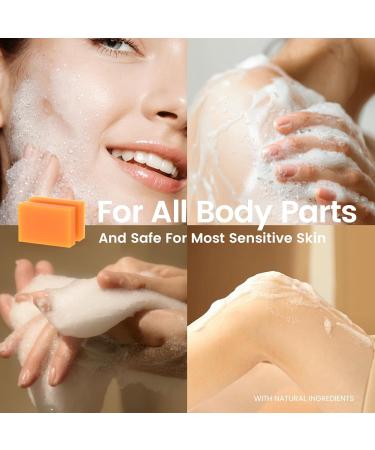 Turmeric Kojic Acid Soap Bars - Organic Dark Spot Remover for Face & Body | Gentle Moisturizing 4 Pack - Buy Online on GoSupps.com