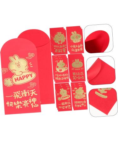 TEHAUX 60 Pcs 2023 Year of The Rabbit Red Packets Big Chinese Hongbao Li Xi Red Lucky Money Pockets Red Envelope Kids Red Envelopes Greeting Card Envelopes Money Packet Design Paper Gift - Buy Online on GoSupps.com