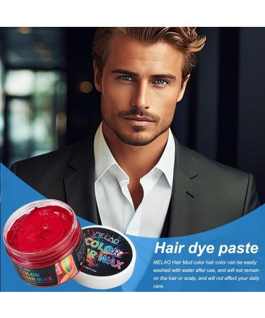 Colored Hair Wax Natural Styling Wax - 4.23 oz Instant Natural Defining Hair Coloring Wax Mud Harmless Non-Permanent Hair Color Wax - Buy Online on GoSupps.com