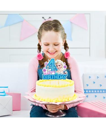 Cartoon Cake Toppers Happy Birthday Cake Topper 3 Number Cake Topper Cartoon Birthday Cake Topper Birthday Cake Topper Birthday Party (Blue 4) - Buy Online on GoSupps.com