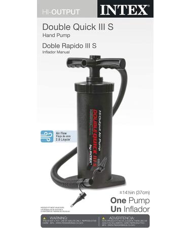 Intex Double Quick III S Hand Pump 14.5 - Black | Efficient Inflation Tool - Buy Online on GoSupps.com