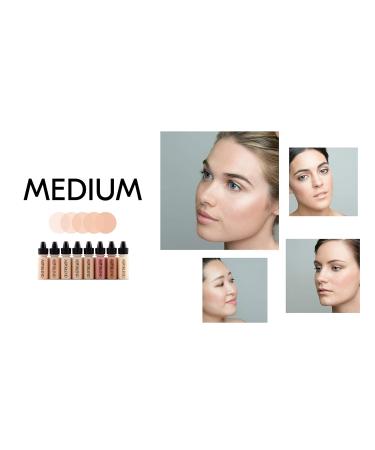 Aeroblend Airbrush Makeup Personal Starter Kit | Medium Foundation & 8 Color Set - Perfect for Flawless Skin - Buy Online on GoSupps.com