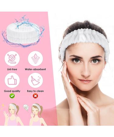 WLLHYF Spa Facial Headband - Terry Cloth Hair Band for Women - White - Buy Online on GoSupps.com