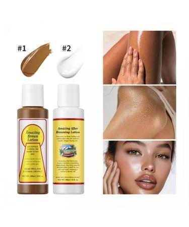Melemando Amazing Browning Lotion All Natural Moisturizing Formula Fast Dark Tan for All Skin Types(02) - Buy Online on GoSupps.com
