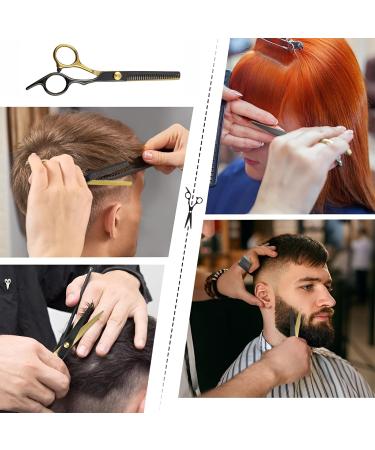 AUSYIWI 11 Piece Hairdressing Scissors Set Hair Scissors Set Hairdressing Accessories Scissors Made of Stainless Steel a Hair Cape a Comb and Clips Suitable for Home Hair Cuts for Men Women and - Buy Online on GoSupps.com