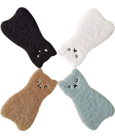 4PCS Cleaning Sponge Lovely Leaning Sponge House Cleaning Wipe Dishwashing Pad Cleaning - Buy Online on GoSupps.com