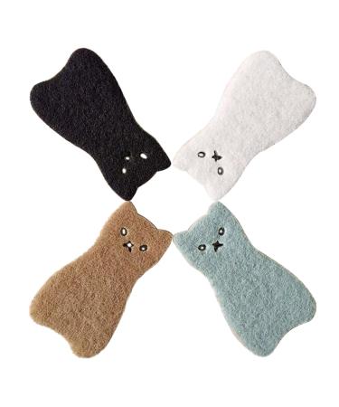 4PCS Cleaning Sponge Cat Shaped Sponges Pad Set Absorbent and Quick Drying Perfect for Everyday Cleaning